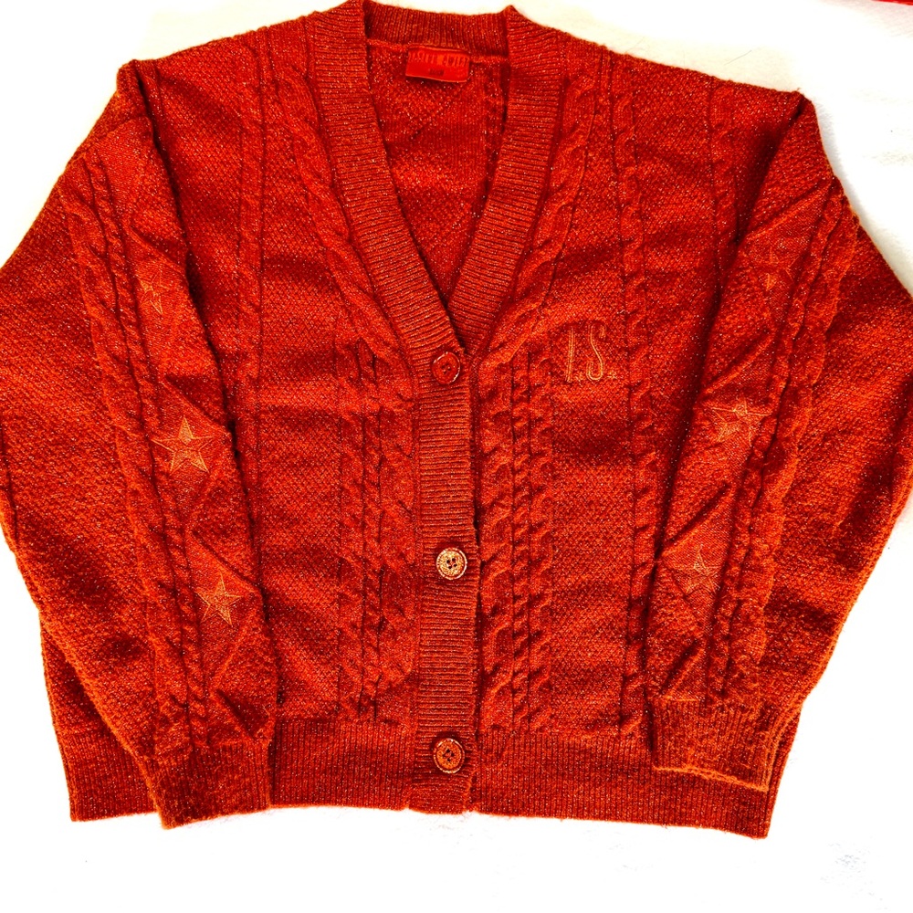 Taylor Swift: The Life of a Showgirl Cardigan Size XS/SM Orange